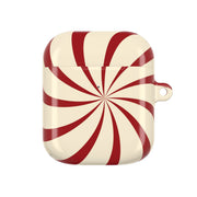 Peppermint Swirl Pattern AirPods Case 2