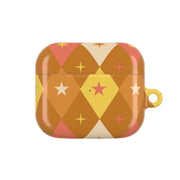 Retro Christmas Argyle Pattern AirPods Case 3