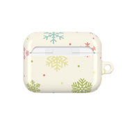 Pastel Snowflakes Pattern AirPods Case 7