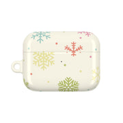 Pastel Snowflakes Pattern AirPods Case 6