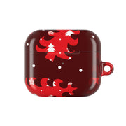 Wrapping Paper Christmas Tree Pattern AirPods Case 3