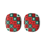Geometric Square Christmas Pattern AirPods Max Case 3