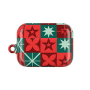 Geometric Square Christmas Pattern AirPods Case 6