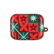 Geometric Square Christmas Pattern AirPods Case 5
