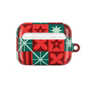 Geometric Square Christmas Pattern AirPods Case 7