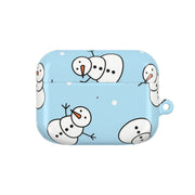 Cartoon Snowmen Pattern AirPods Case 5