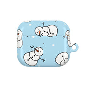 Cartoon Snowmen Pattern AirPods Case 3
