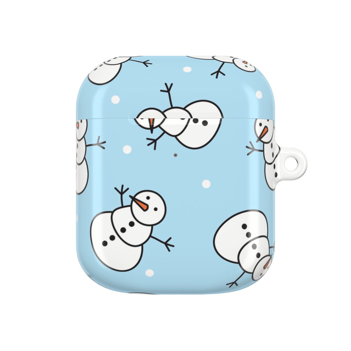 Cartoon Snowmen Pattern AirPods Case