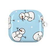 Cartoon Snowmen Pattern AirPods Case 4