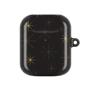 Christmas Gold Stars Pattern AirPods Case 1