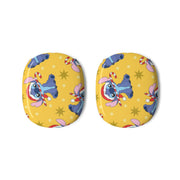 Cute Blue Alien Candycane Christmas Pattern AirPods Max Case 3