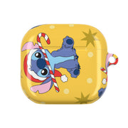 Cute Blue Alien Candycane Christmas Pattern AirPods Case 4