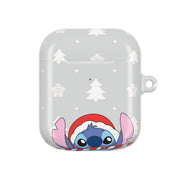 Cute Blue Alien Candycane AirPods Case 2