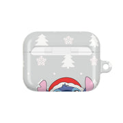 Cute Blue Alien Candycane AirPods Case 7