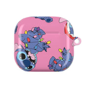 Christmas Cute Blue Alien Pattern AirPods Case 4