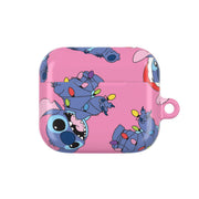 Christmas Cute Blue Alien Pattern AirPods Case 3