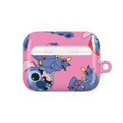 Christmas Cute Blue Alien Pattern AirPods Case 7