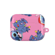 Christmas Cute Blue Alien Pattern AirPods Case 5