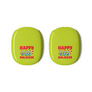 Happy Holidays Cute Green Aliens AirPods Max Case 3