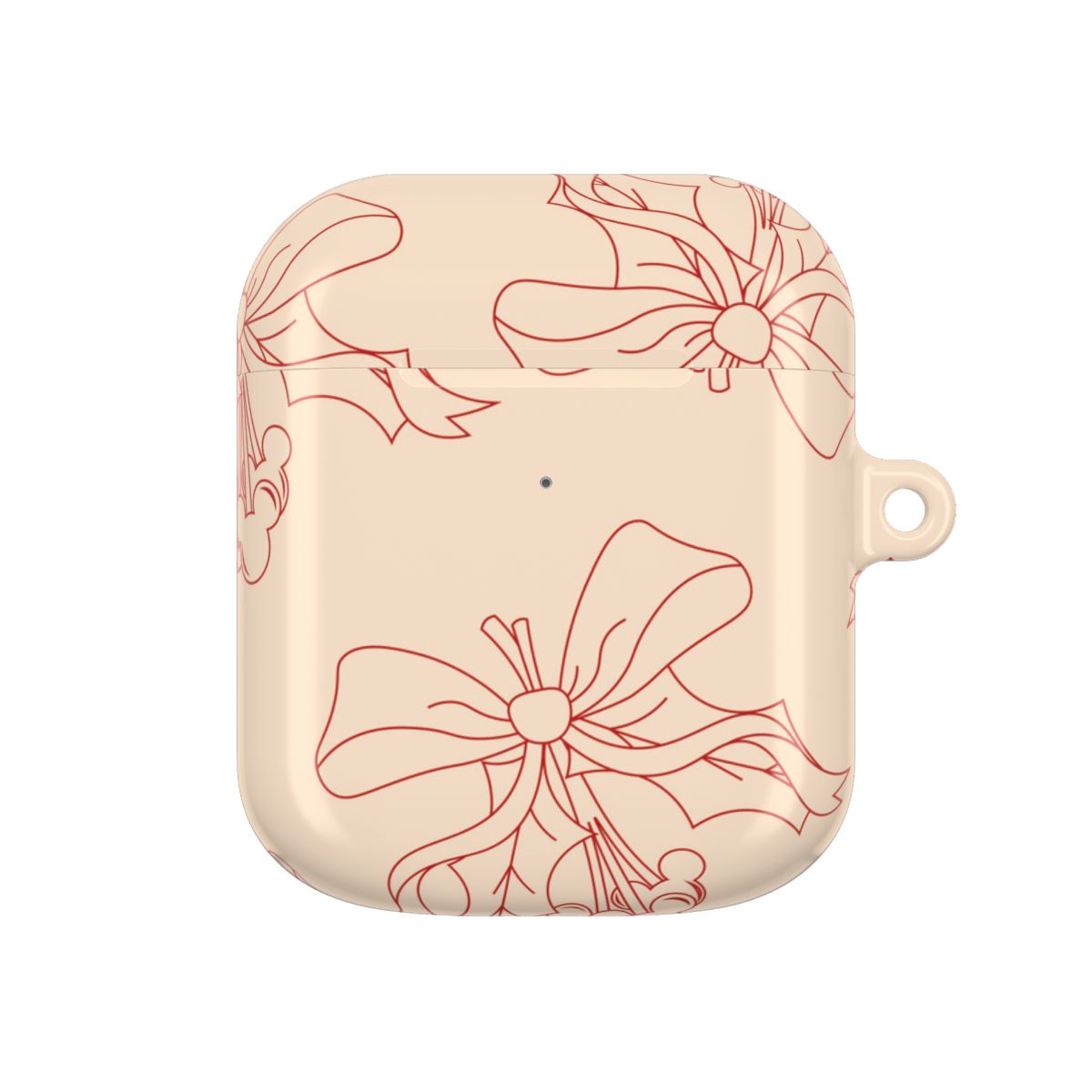 Cartoon Mouse Holly Pattern AirPods Case
