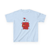 Christmas Cartoon Beagle Kids T-Shirt 4