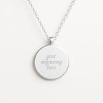 Custard Creams - Biscuits Patterns Engraved Necklace