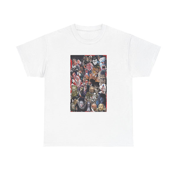 Collage of Horror T-Shirt White Front