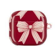 Candy Stripe Bows AirPods Case 4