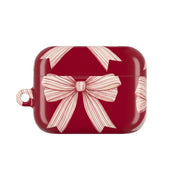 Candy Stripe Bows AirPods Case 6