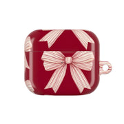 Candy Stripe Bows AirPods Case 3