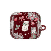 Festive Tabby Kittens AirPods Case 3