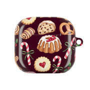 Christmas Bakery Burgundy AirPods Case 2