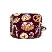 Christmas Bakery Burgundy AirPods Case 3