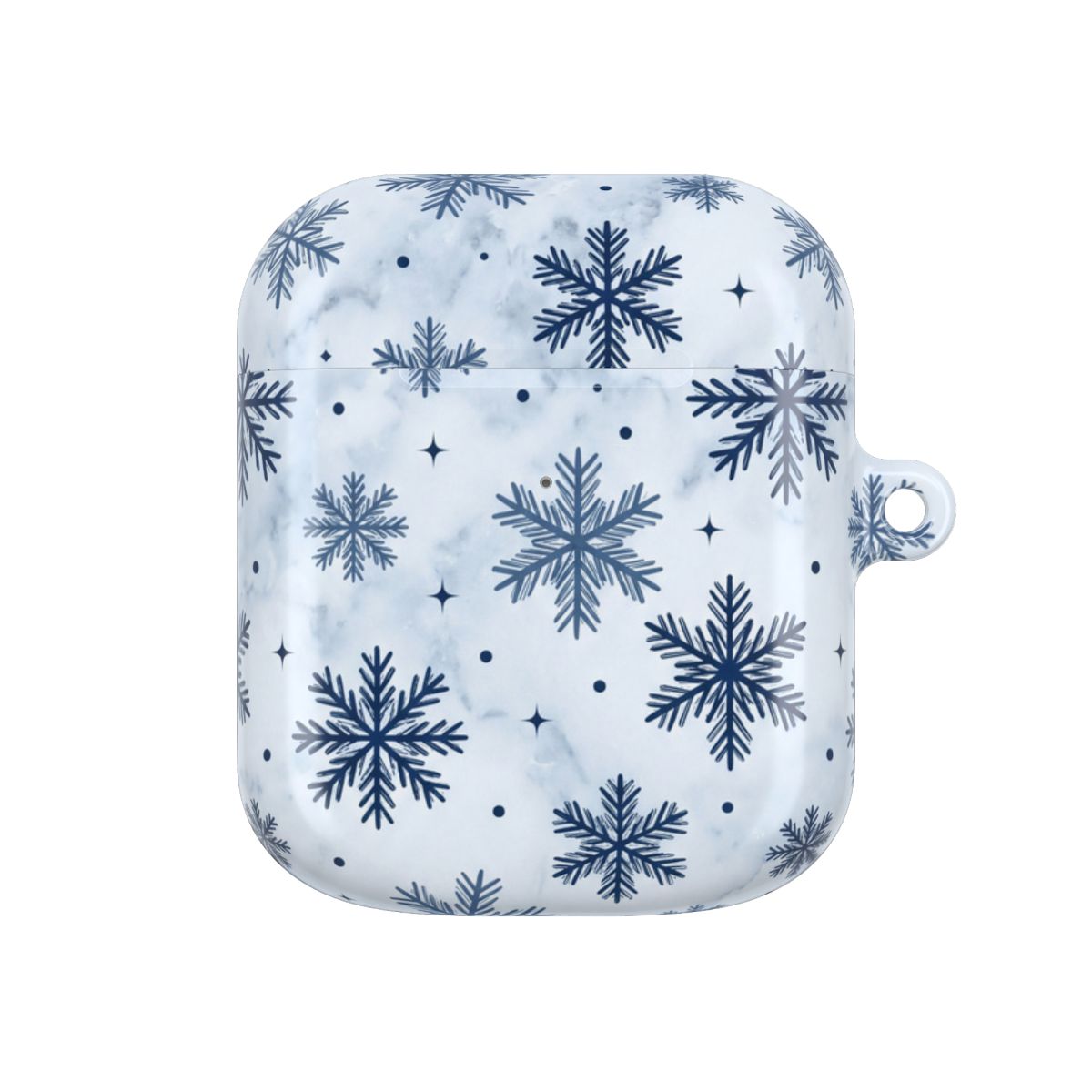 Frosted Blue Snowfall AirPods Case