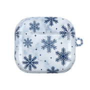Frosted Blue Snowfall AirPods Case 4