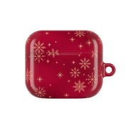 Golden Snowfall Crimson AirPods Case 3