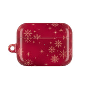 Golden Snowfall Crimson AirPods Case 6