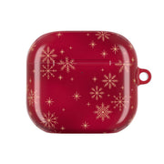 Golden Snowfall Crimson AirPods Case 4