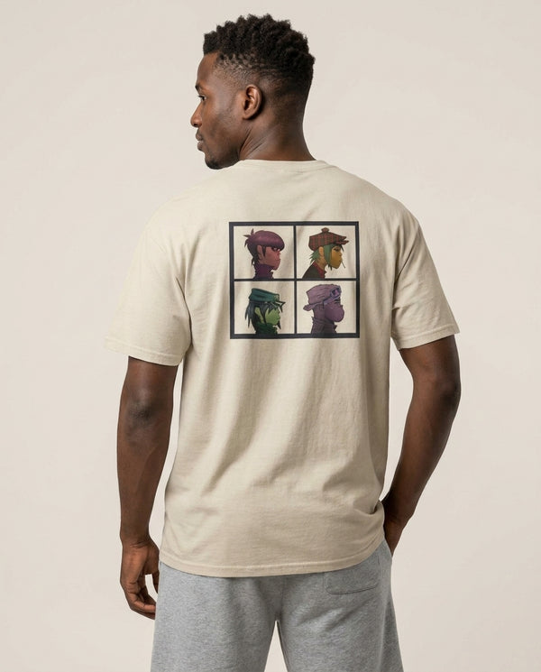 Members T-Shirt — Sand Back, worn