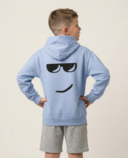 Yellow Face Shades Kids Hoodie 1