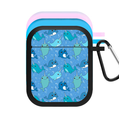 Narwhal Pattern AirPods Case