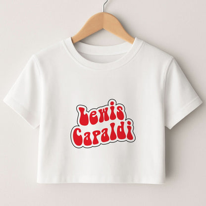 Red Name Crop Top