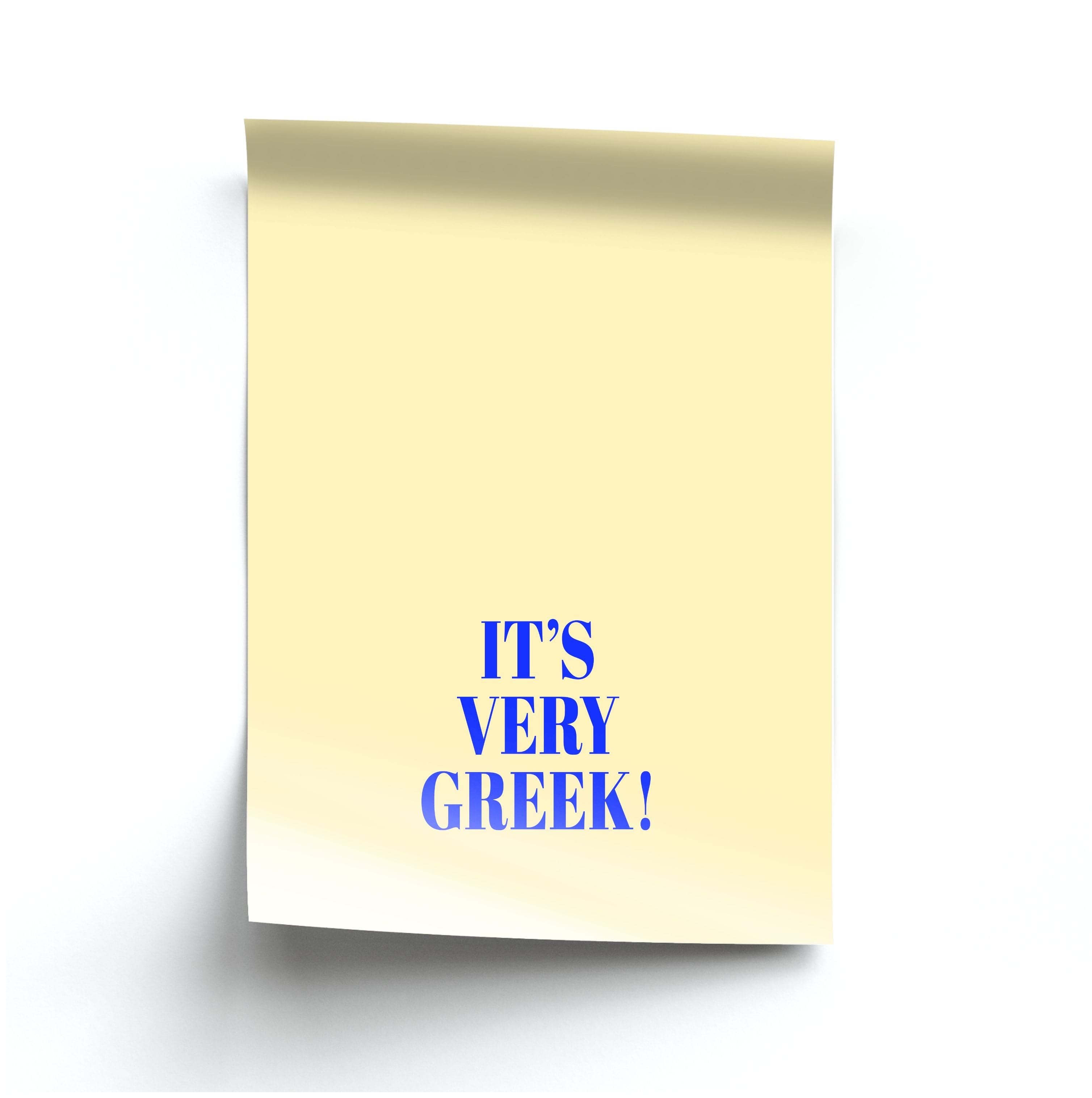 It's Very Greek! - Mamma Mia Poster