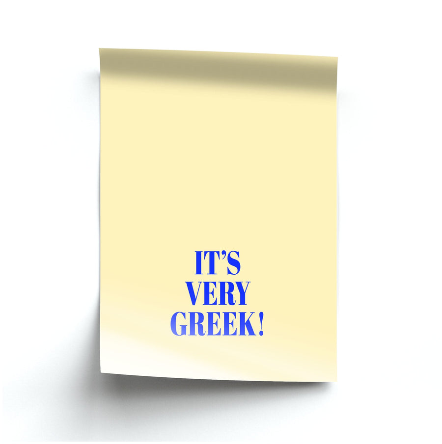 It's Very Greek! - Mamma Mia Poster