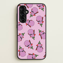 Vampire Vegetable Pattern - Halloween Galaxy A54 Case