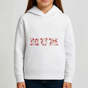 Floral Varsity Mum Kids Hoodie 3