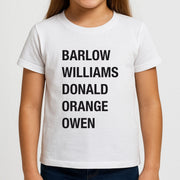 Take Band Members Names Kids T-Shirt 3