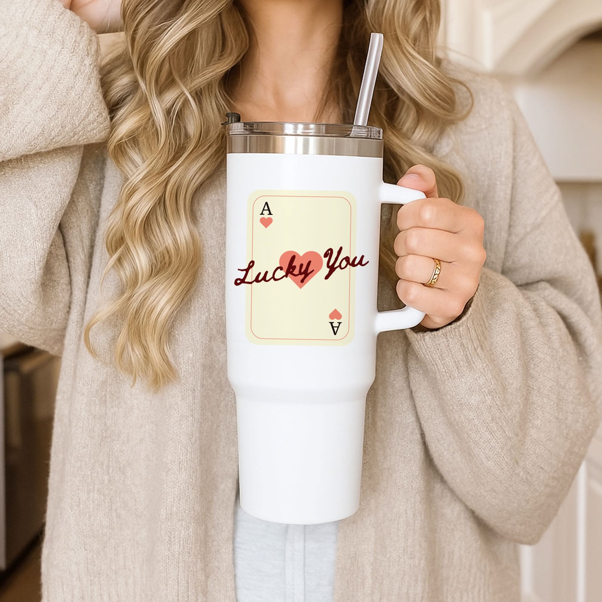 Lucky You Card Tumbler