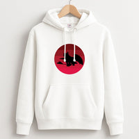 Red Sunset Dragon Hoodie