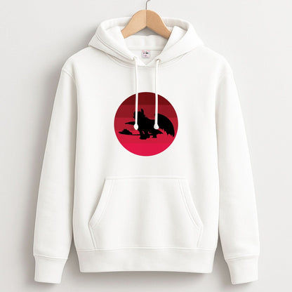Red Sunset Dragon Unisex Hoodie